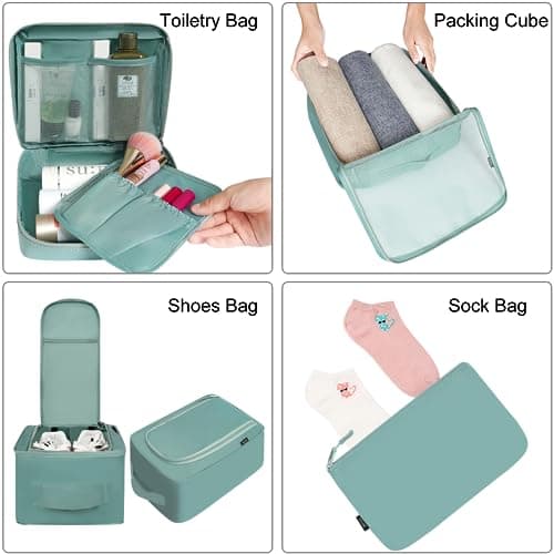 BAGAIL Packing Cubes for Suitcase 8 Set, Lightweight Luggage Packing Organizers Packing Cubes for Travel Accessories — view 3
