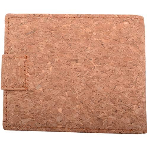 Mens Bi-Fold RFID Protected Cork Credit Card/Money/Coin Holder/Wallet - Cork — view 2