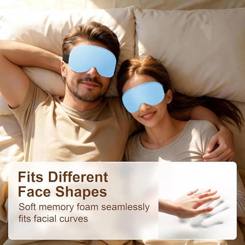 Gritin 100% Blackout Sleep Eye Masks for Women&Men, Side Sleepers Friendly — view 5