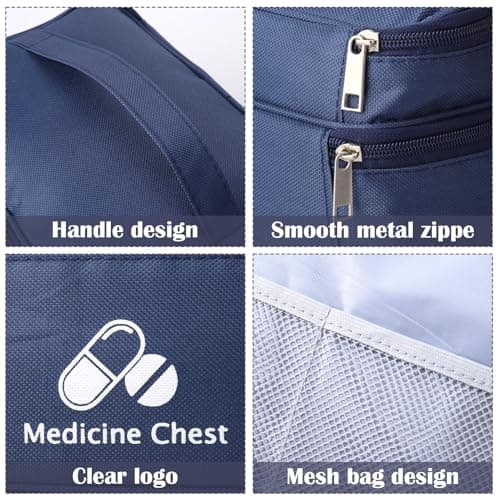 Meng Jiaran 2 Pack Blue Empty First Aid Kit Bags — view 3