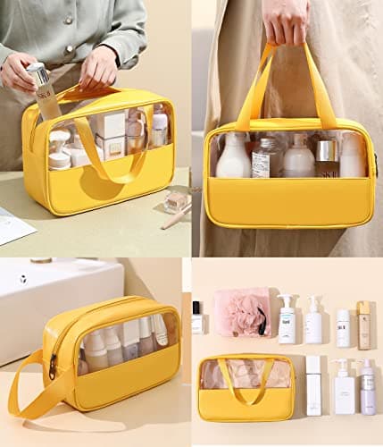 Mikytoper Clear Toiletry Bag 3 pcs, Waterproof Wash Bags Set in PVC — view 4