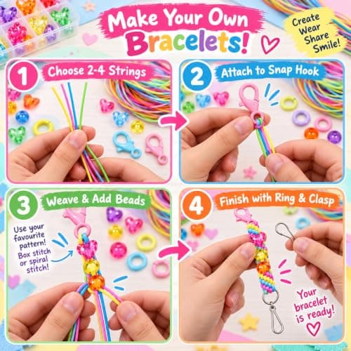 Vasdrin Scoobies Strings Kit, 200 Pieces Scooby Strings in 20 Colours — view 6