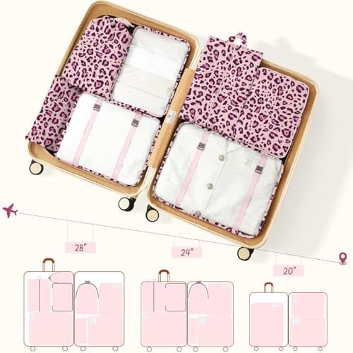 MOFELON 8PCS Packing Cubes for Suitcase, Travel Luggage Organisers for Backpack, Waterproof Suitcase Organiser Bags, Travel Essentials Accessories — view 6