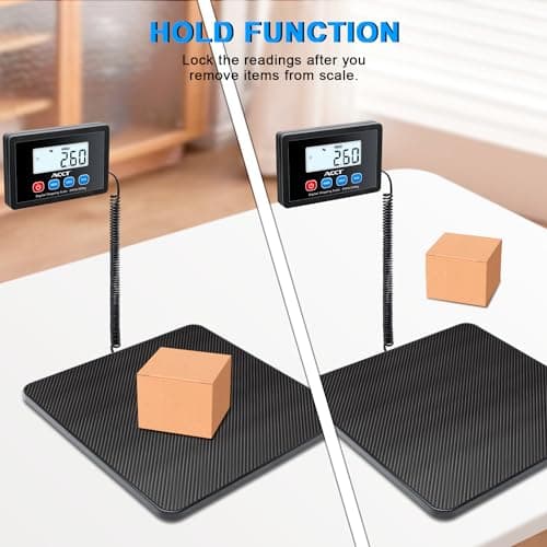 ACCT Postage Scale 440lb, Mail scale, Digital Postal Scale with hold/tare function, Auto-off，Shipping scale for packages/small business/luggage/office — view 4