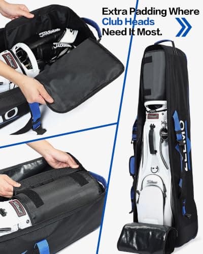 ZEEMO Golf Travel Bag, Black — view 2