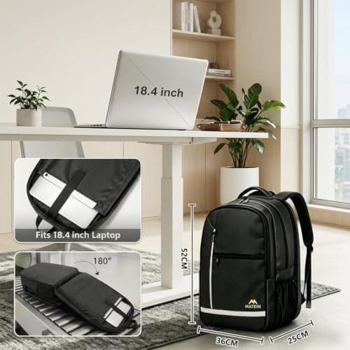 MATEIN 55L Extra Large Backpack for Men, Laptop Rucksack for Men Work — view 3