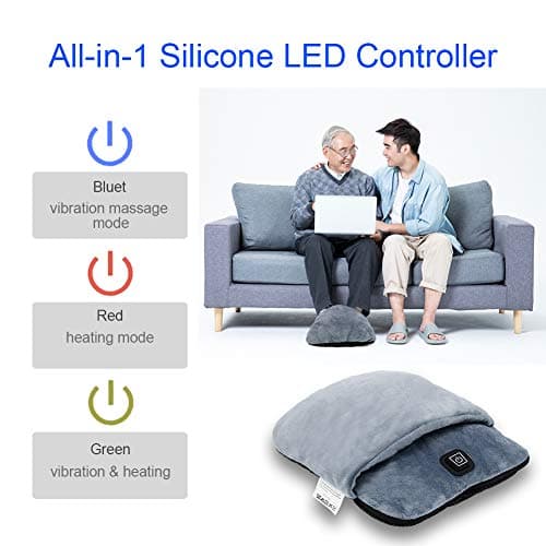 Foot Warmer with Heating and Vibration Massage,Electric Feet Warmer — view 2