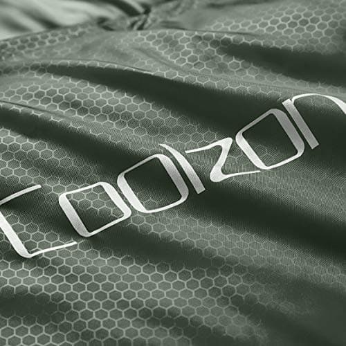 Coolzon Outdoor Sleeping Bag for Camping, for 3-4 Seasons, Adult Blanket, Small Packed Size, Ultralight Carry Bag, Soft, Thick and Warm, for Outdoor Camping, Travel, Hiking, Green — view 6