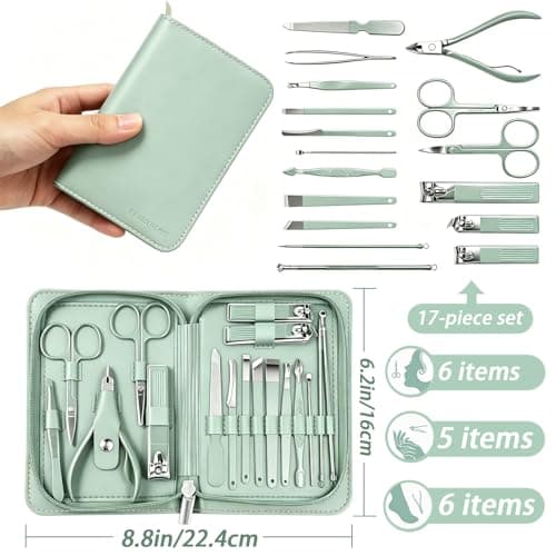 Wosyoodo 17 Pcs Nail Clippers Set with Toenail Clippers — view 2