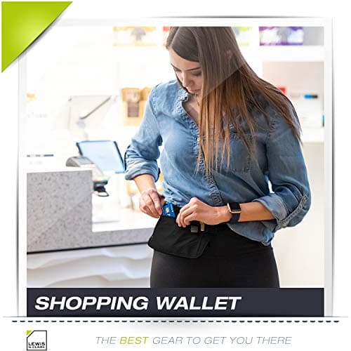 Lewis N. Clark RFID Blocking Money Belt Travel Pouch Waist Stash + Credit Card, Id, Passport Holder for Women & Men, Rust, One Size, RFID Money Belt Travel Pouch Waist Stash + Credit Card, Id, — view 5