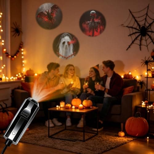 Halloween Window Projector, Plug and Play HD Star Projector，7PCS — view 3