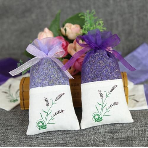 Lavender Sachet Bags 6pcs Cotton Fabric Portable Holder for Travel — view 3