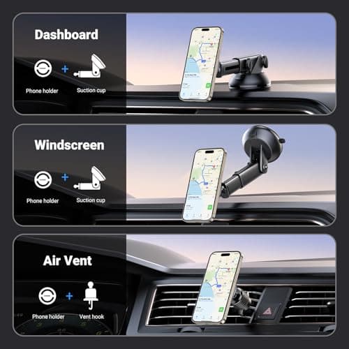 UGREEN Magnetic Phone Holder MagSafe Car Mount,Air Vent Car Phone Holder — view 2
