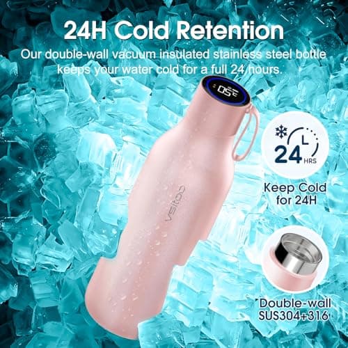 VSITOO S1 Max 33oz Insulated Stainless Steel Self-Cleaning Water Bottle — view 6