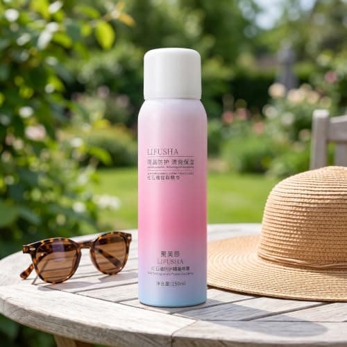 BESTonZON Ml Pink Skincare Mist Sunscreen Spray with Moisturizing Treatment, Lighten Skin Tone and No Need to Remove Makeup, for Outdoor Daily Skin Care and Cooling Spray — view 5