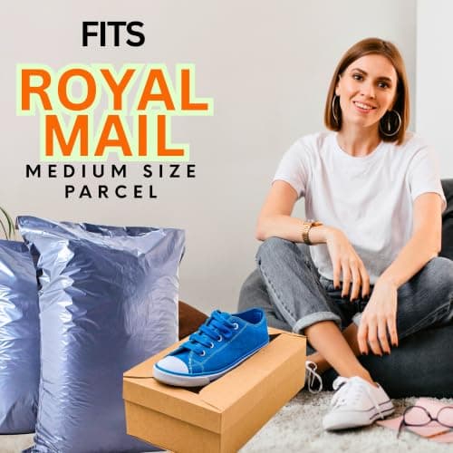 Paxfords Large Postage Bags for Clothes 17x24”- Extra Strong Packing Bags for Posting - Strong Self-Seal Packaging Postal Bags - Grey Recyclable Mailing and Shipping Mailers (10) — view 3