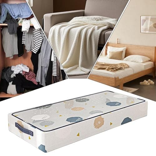 Underbed Storage Containers Foldable Stackable Organizers Rolling Wheels — view 4