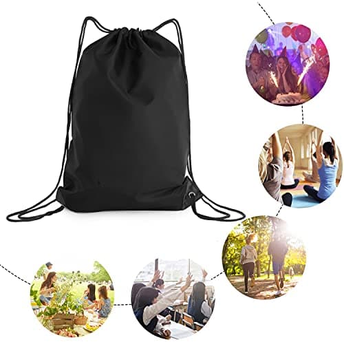 adam & eesa® Unisex Drawstring Gym Bags - Personalised Waterproof Sack with Carry Handles for Mens & Womens - Kids PE Swimming School Bag - Ideal for Beach, Holidays, Shopping, Yoga (7.5L Capacity) — view 5