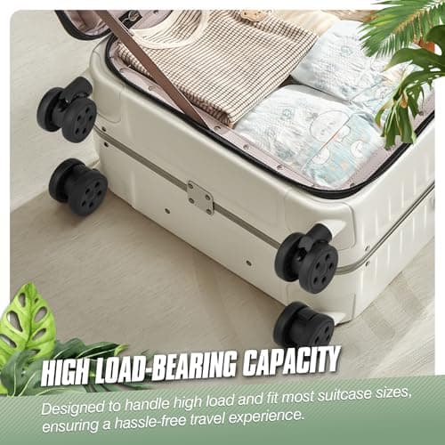 Vivikivi 2 Pcs Suitcase Wheels Replacement 50mm Luggage Wheels, LN-5 — view 5