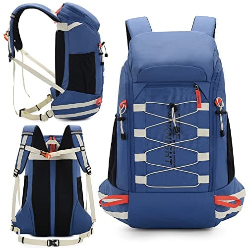 Bseash 40L Lightweight Waterproof Hiking Backpack with Rain Cover,Outdoor Sport Travel Daypack for Camping Climbing Skiing Cycling — view 2