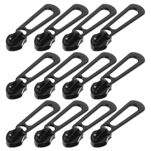 TOVINANNA 40pcs Universal Zipper Repair Kit with Heavy Duty Aluminum Alloy Metal Pulls for Luggage and Clothing, Smooth Operation and Fade Resistant DIY Replacement Sliders for Jackets