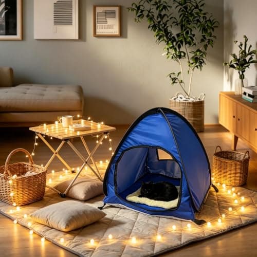 Mini Pop Up Beach Tent, Foldable Head Sun Shade Shelter, Blue — view 3