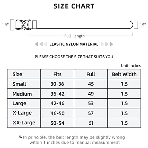 LXMY Tactical Belt,Work Belts for Men,Military Hiking Heavy Duty Belt for 1.5 Inch,Nylon Webbing Tool Belt,Gift With Quick Release Buckle — view 6