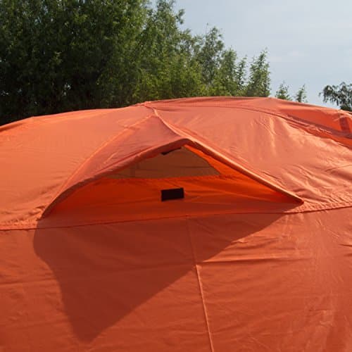 Andes Orange 4 Person Man Berth Double Skin Camping/Festival Dome Tent — view 5