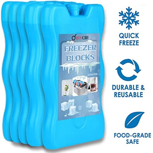 DIVCHI Freezer Blocks, 6 Pack Reusable Ice Cooler Blocks - Keeps Food Fresh and Drink Cooles Powerfull Chillers Ideal for a Picnic Lunch Boxes Cool Bags — view 6