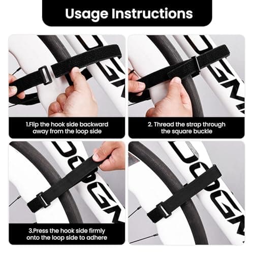 3 Pcs Adjustable Elastic Cinch Straps Securing Straps for Parasol with Hook and Loop Heavy Duty Windproof Tie Downs with Quick-Release Buckles for Garden Umbrellas Camping Gear Yoga Mats Outdoor — view 5