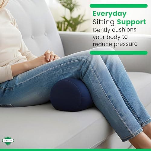 ADEPTNA Extra Soft Microbead Travel Neck Support Pillow Back Head Cushion Micro Bead Stress Relief Beanie Pillow — view 3