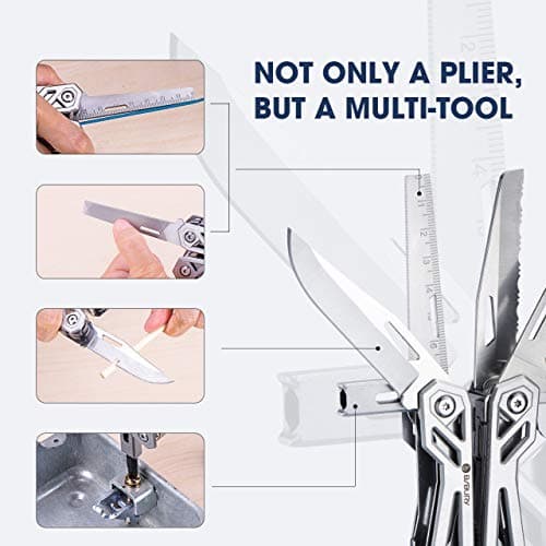 BIBURY Multi Tool, 21 in 1 Multitools Pliers, Screwdriver for Camping EDC — view 4