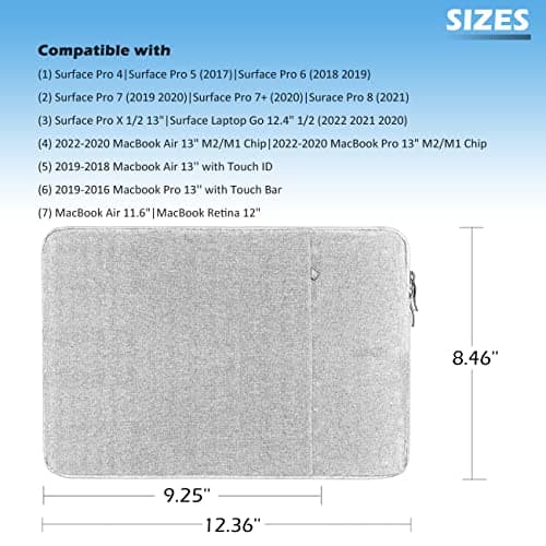 ProElife 12-Inch Laptop Tablet Sleeve Case for Surface Pro 9/10/12 — view 2