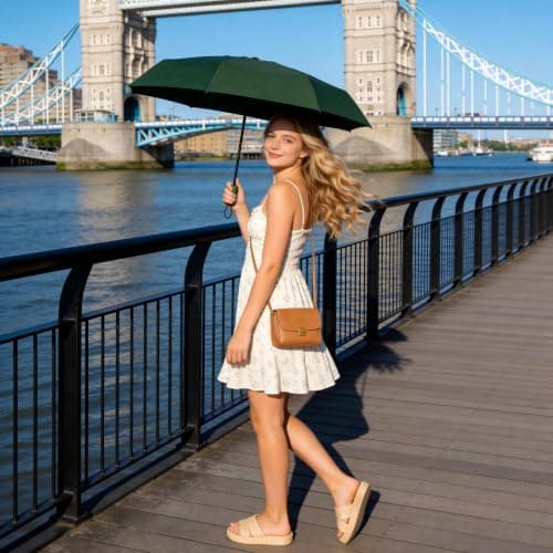 Mini Travel Umbrella for Sun Protection SPF 50+ Compact UV Umbrella — view 3