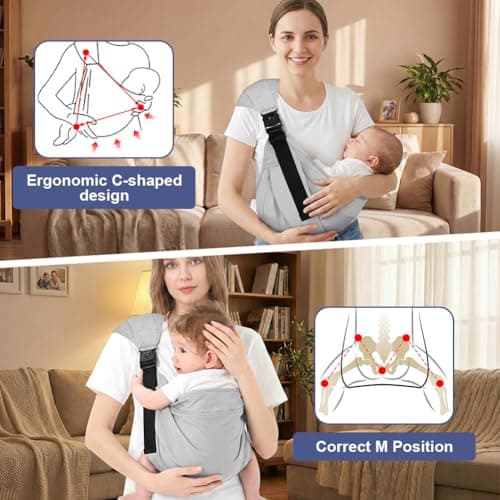 AYESY Baby Carrier, Adjustable Sling for Newborn Up to 3-24 Months — view 5