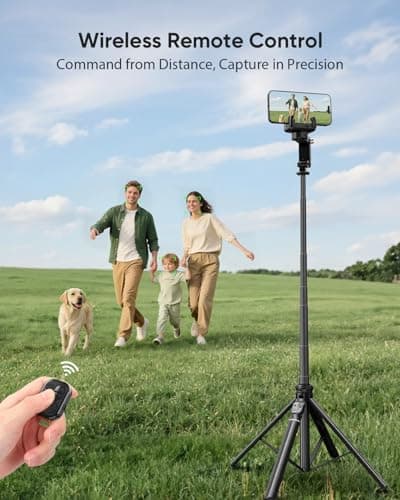 Gimbal Stabilizer Auto Face Tracking Fill Light 360° Rotation 157cm — view 2