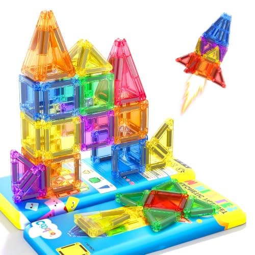 Magnetic Tiles Travel Essential Toys-Magnetic Blocks Building Kids Toys