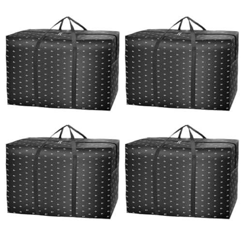 MC-Hotfire 4 Pack 140L Extra Large Heavy Duty Moving Bags, Storage Bags