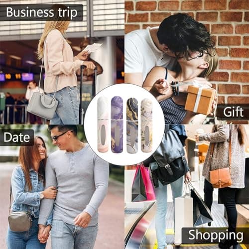 Syyflibb Refillable Perfume Atomizer Travel Bottles– Portable Leakproof Mini Sprayer for Cologne & Essential Oils, Plastic Empty Perfume Bottles with Unique Patterns (grivelle) — view 6