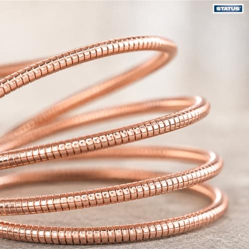 Status USB A to USB C Charge Cable, 1M Durable, 5w Charging Cable, High-Speed Data Sync, Rose Gold Metal, (Pack of 1), ATC1MMRGL10 — view 6