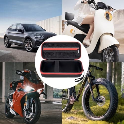 Air Compressor Case | Air Pump Carrying Bag Waterproof | High-Strength Auto Repair Accessories Inflator Holder Box for Holiday Travel Bicycles Vacation Road Trip — view 4