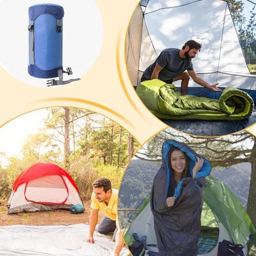 Adjustable Compression Bags for Storage Camping Stuff Sacks | Practical Sleeping Bag Stuff Sack Sleeping Bag Storage Sack for Clothes Blanket Pillow — view 4