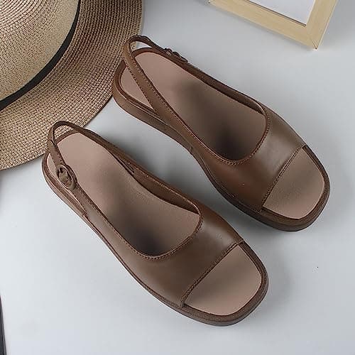 ladies sandals sandals for women cushion walk supportive orthopedic plantar fasciitis relief long distance walking tourist travel city break platform for women — view 2