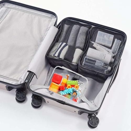 ZPLASK 2 Pcs Airport Security Liquids Bags - Clear Travel Toiletry Bag for Carry On Liquid and Shower Essentials — view 6