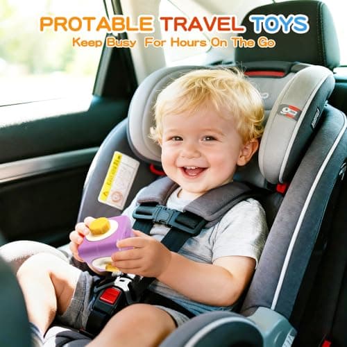 Joyvity Montessori Toys for 1 Year Old, Activity Cube Stacking Toy Blocks, Busy Board Sensory Toys for Toddlers, Baby Travel Toys Educational Learning Kids Birthday Gift for 1 2 3 Year Old Boy Girl — view 6