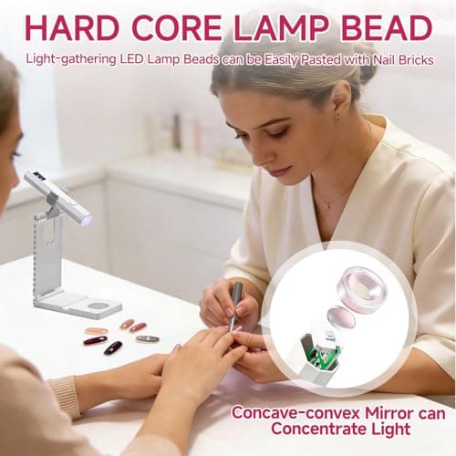 UV Lamp for Gel Nails Mini UV Handheld with Stand 20/60S UV Light Dryer — view 5