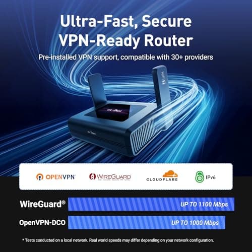 GL.iNet Slate 7 Pro (GL-BE10000) Wi-Fi 7 Travel Router, 6GHz, 2.5G, OpenWrt — view 4