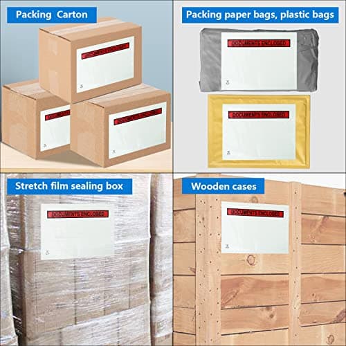 PACK4YA Document Enclosed Wallets 225 x 165 mm A5 Peel and Seal Envelopes for Invoices, Packing Lists or Notes, Self Seal Packaging Packing Shipping Postage Pouches Bags (Pack of 100) — view 5