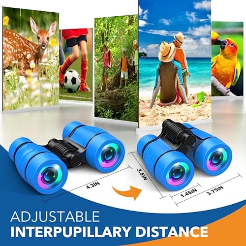Boys Toys 3-9 Year Old Boy, 4x30 High Resolution Binoculars Kids Gifts for 3 4 5 6 7 Year Old Boys Outdoor Toys Age 3-9 Year Old Bird Watching Educational Learning Hunting Hiking — view 6