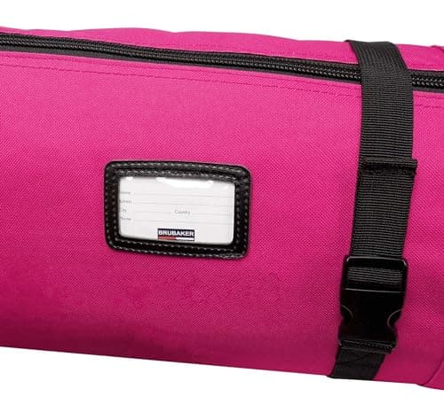 BRUBAKER Carver Pro Ski Bag - Padded Ski Bag for 1 Pair of Skis and Poles - Tear-Resistant Ski Bag for Transport and Storage - Pink Black - 170 cm — view 5